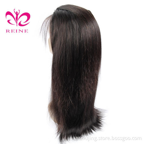 360 Lace Frontal Wigs With Baby Hair 150% Straight Brazilian Remy Hair Pre Plucked Transparent Lace Wig